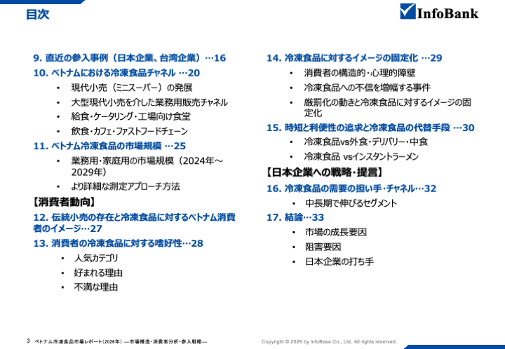ベトナム冷凍食品市場レポート（2026年）  ―市場構造・消費者分析・参入戦略―